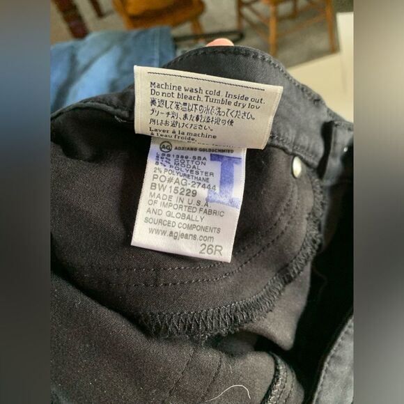 AG Adriano Goldschmied The Legging Ankle Super Skinny Black Pants | Size 26R - Picture 4 of 4